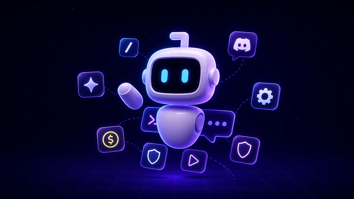 The VibeBot robot assembling itself from floating glass tiles